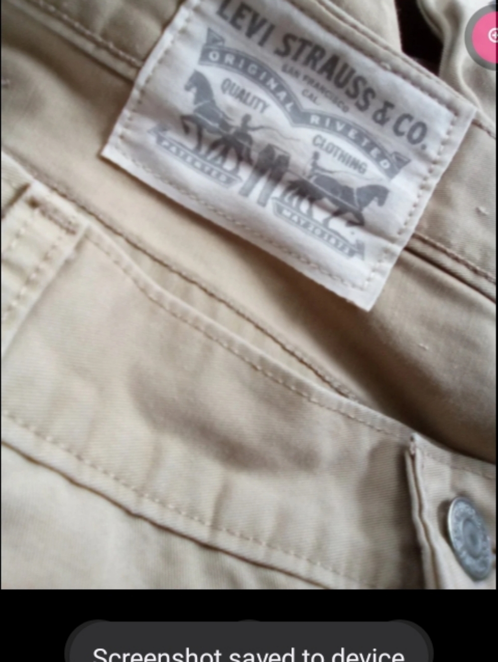 Levi's 36x30 Tan denim jeans